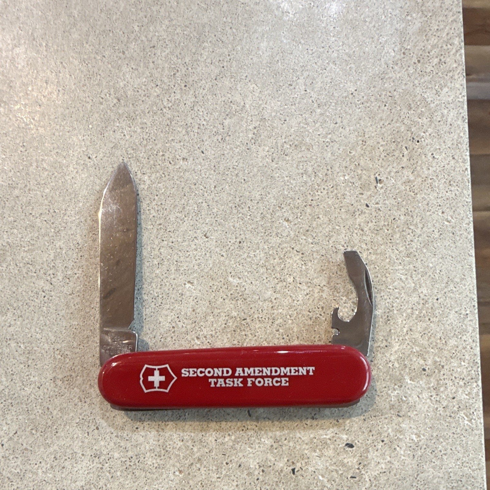 Victorinox Swiss Army Red 2-Tool Multi-Tool Pocket Knife Bottle Opener NRA