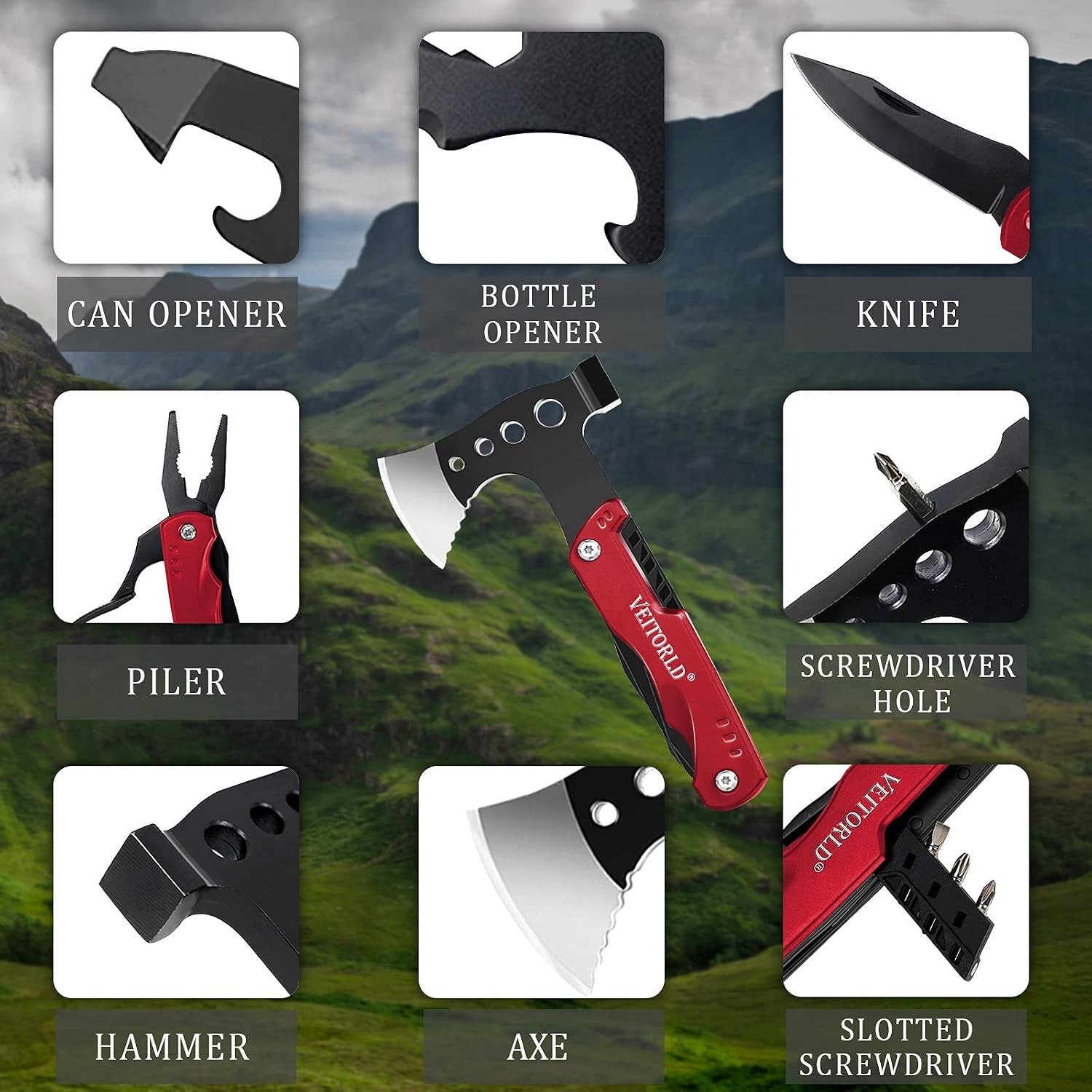 Survival Tools Multitool Axe