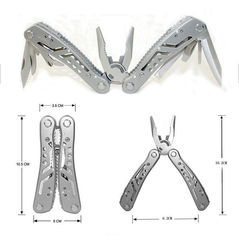 JEEP Multi-function Outdoor Set Pliers Knife Stainless Steel Camping Screwdriver