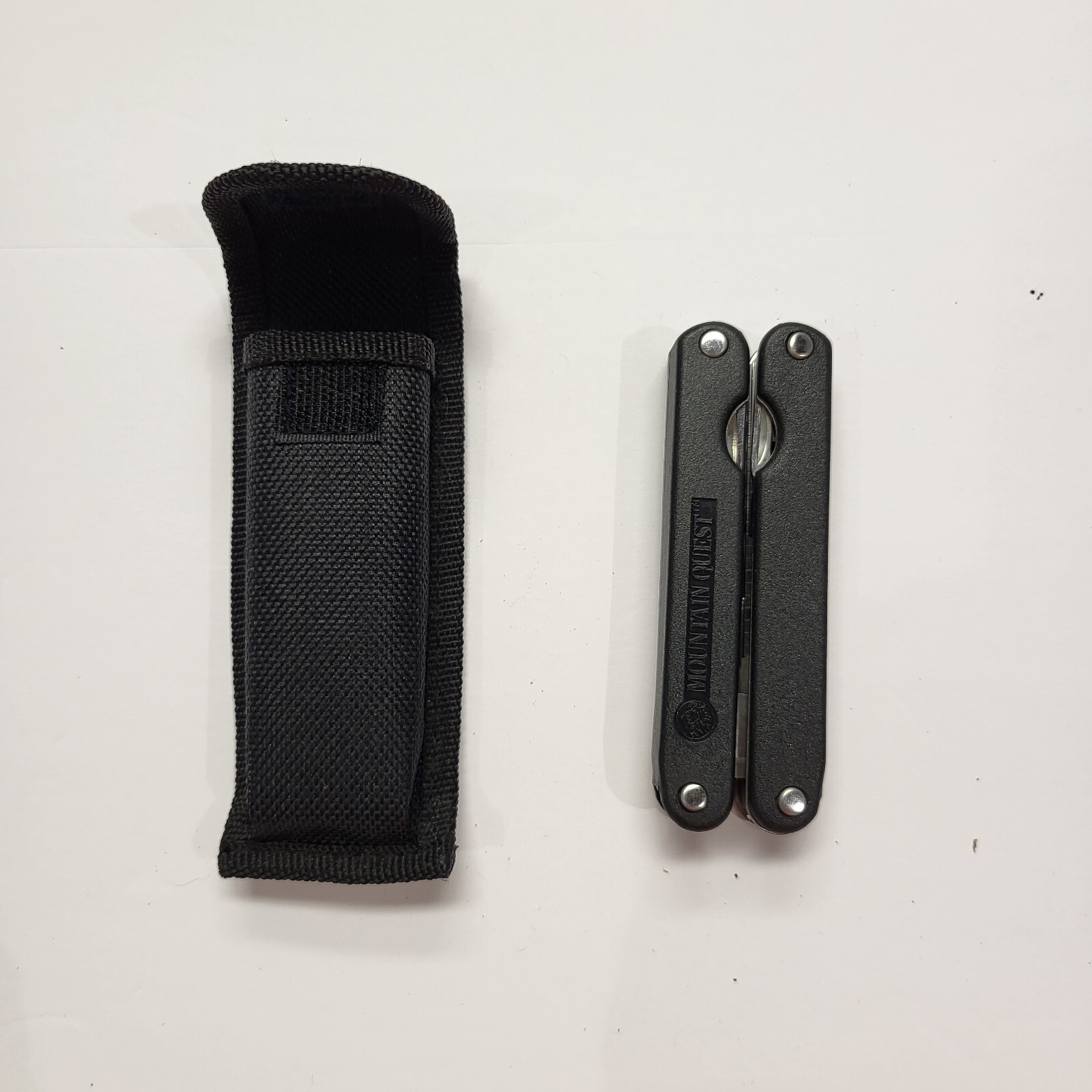 Mountain Quest Multitool w/ case Pliers Knife File Screwdriver Bottle Opener +