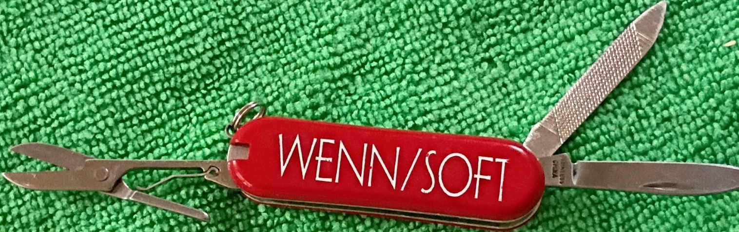 WENN/SOFT Red Multi-Tool Knife, File, Scissors Stainless Steel Pocket Tool