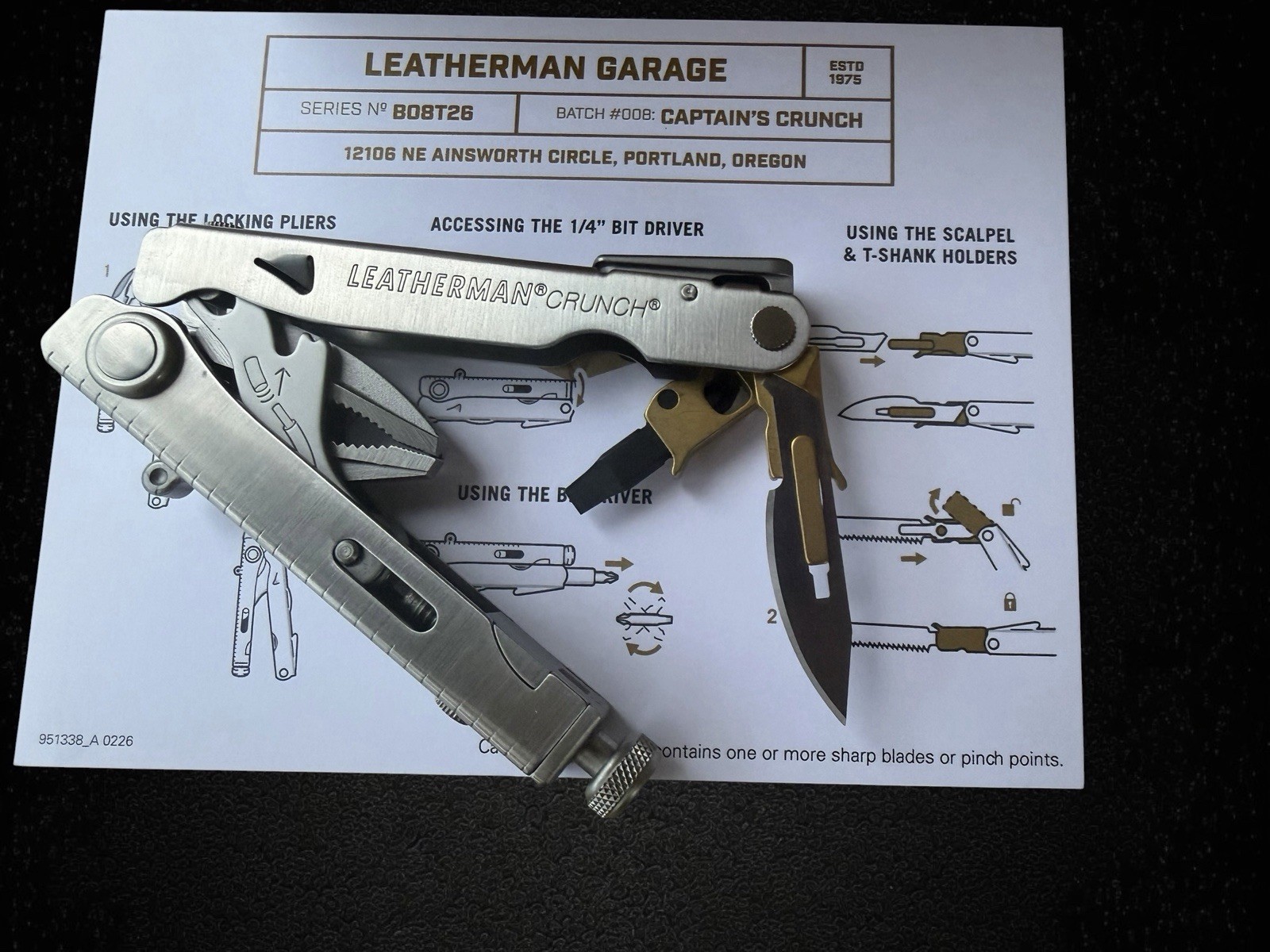 Leatherman Garage Batch 008 Captain’s Crunch Limited Edition Multi-Tool – NEW