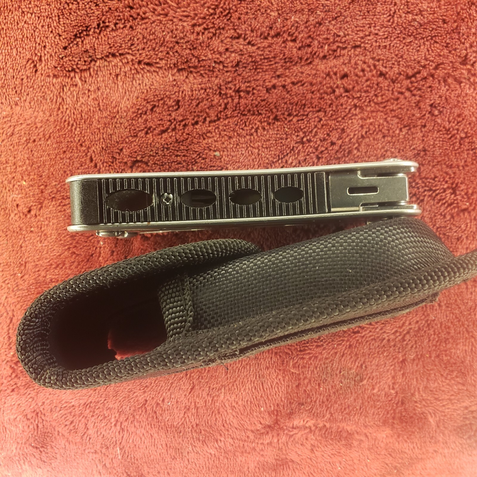 Stanley 12-In-1 Multi-Tool Knife 12 Tools, Nylon Sheath 84519K