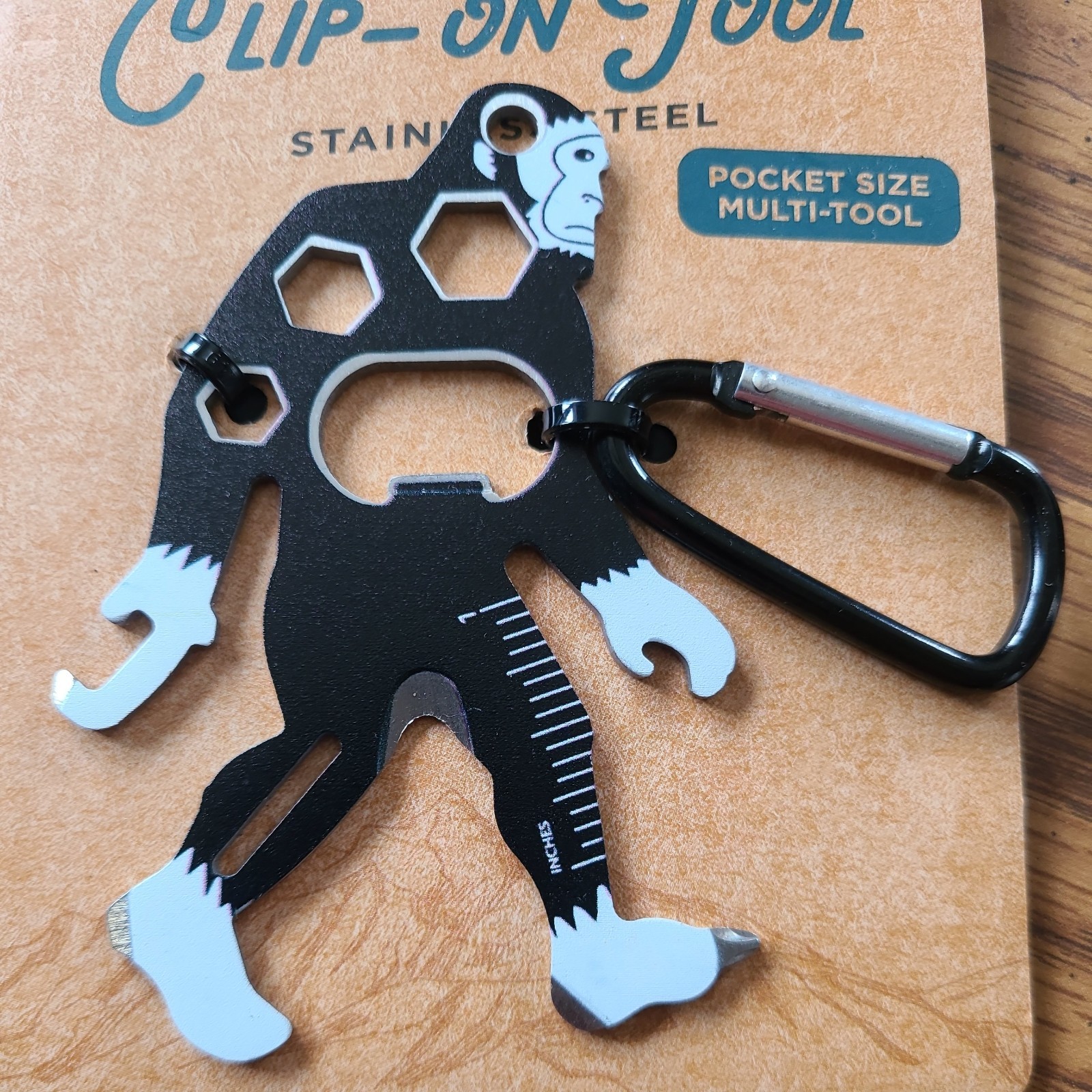 BIGFOOT SASQUATCH CLIP ON Multi-Tool Keychain Bottle Can Opener Carabiner Kohls