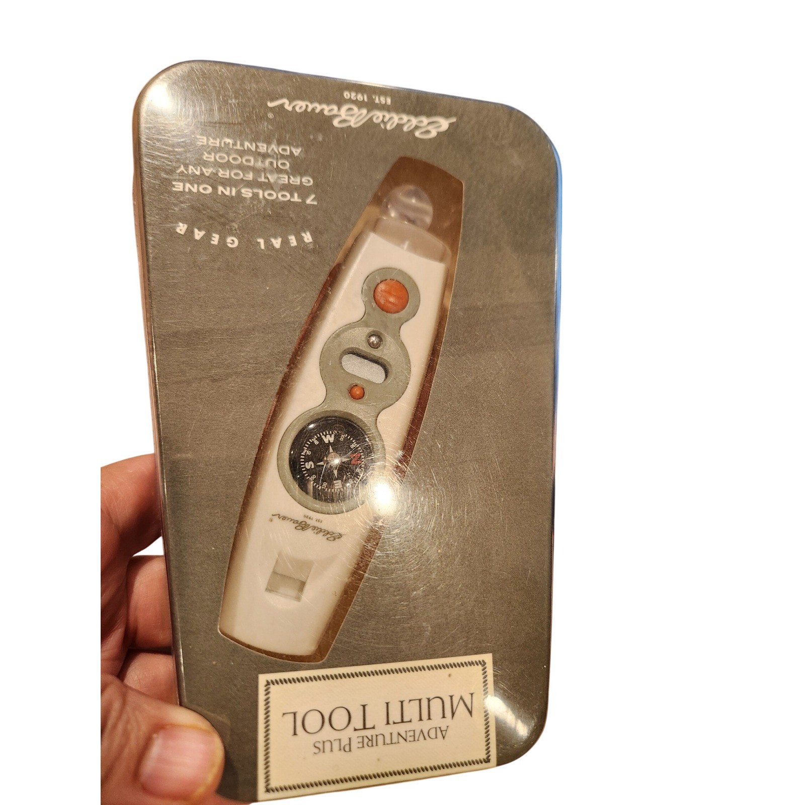 Eddie Bauer Adventure Plus Multi Tool 7-in-1 Compass Flashlight Whistle New