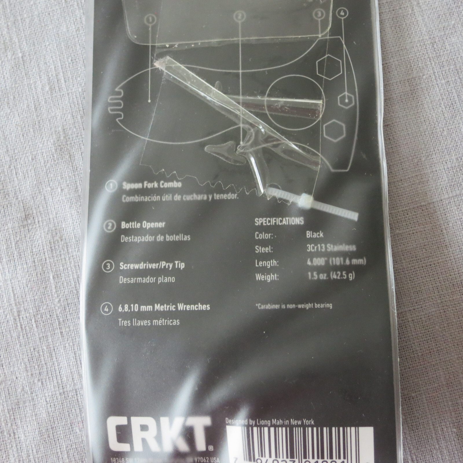 CRKT Eat’N Tool, Lightweight Spoon Fork Multi-Tool, New