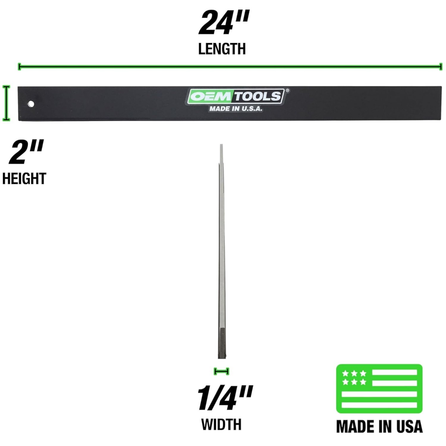 Durable 24″ Steel Straight Edge for Precision Work