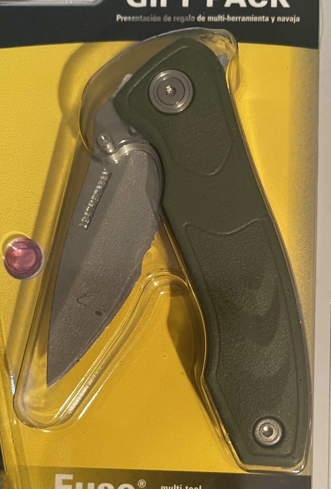 LM77 Leatherman Fuse Stainless With RARE Green C301 W/ Nylon Sheath