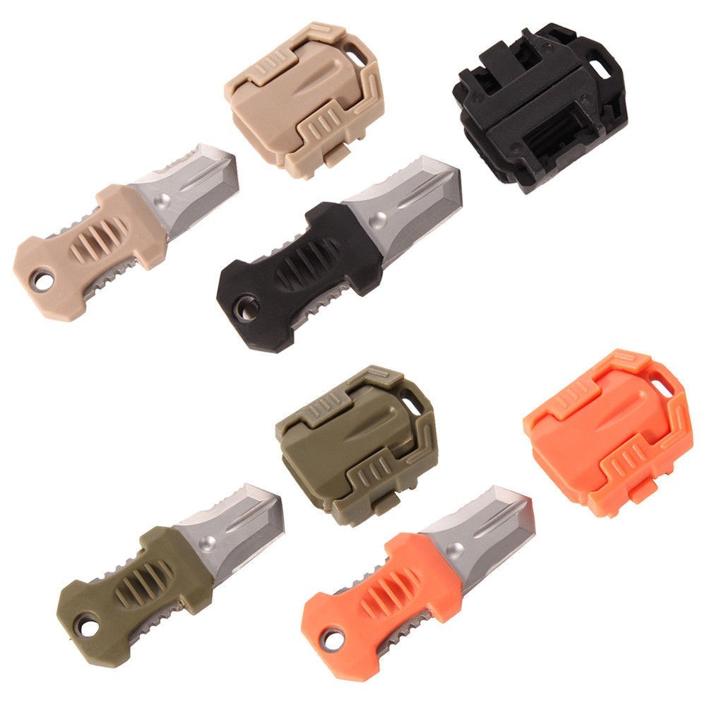Knife Mini Multifunction Pocket EDC MOLLE Webbing Camping Hiking Survival Tool