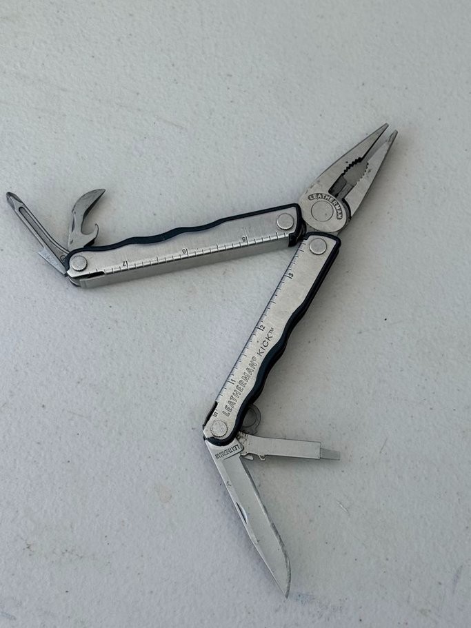 Leatherman Kick Retired Multi-Tool Stainless Steel Pocket Tool w/ Pliers Knife