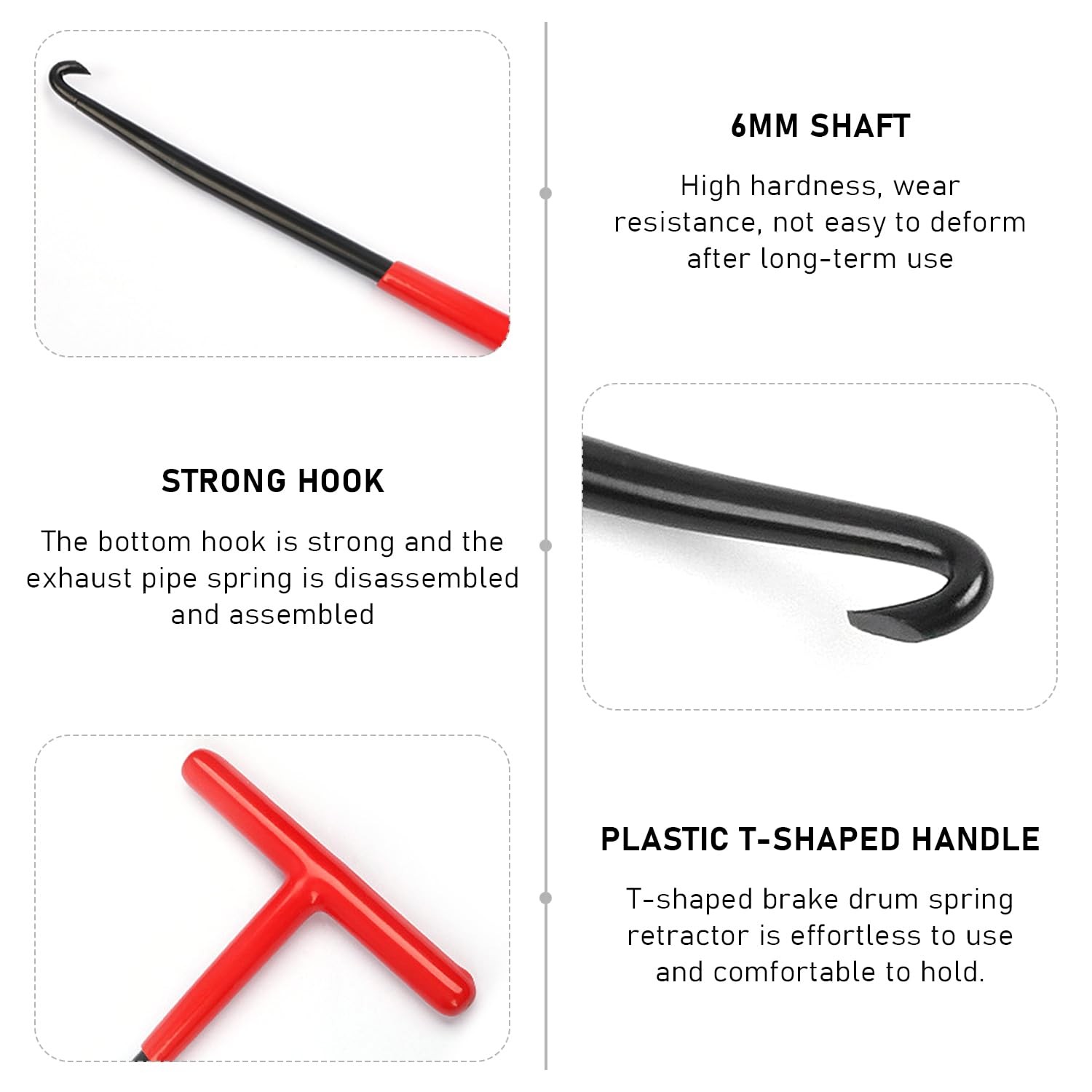 1 Piece Spring Hook Wrench, Spring Removal and Mounting Hook, Motorcycle and El…