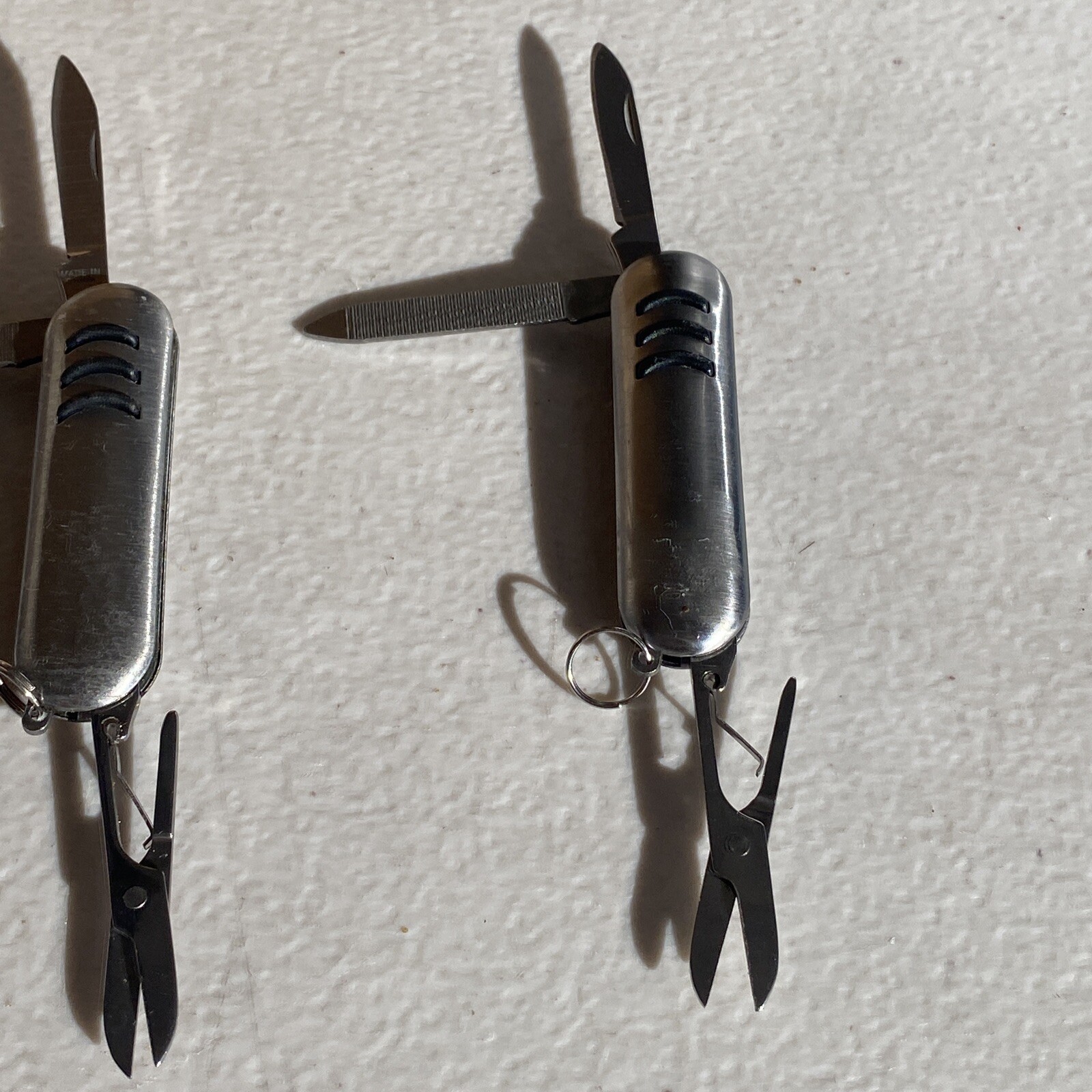 Lot Of 3 Multi-use 3-in-1 Pocket Knife 2″ Stainless Steel Knives (J)