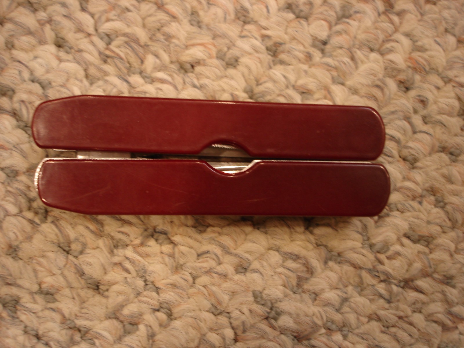 Leatherman vintage multi tool dark red handle 9 tools in one