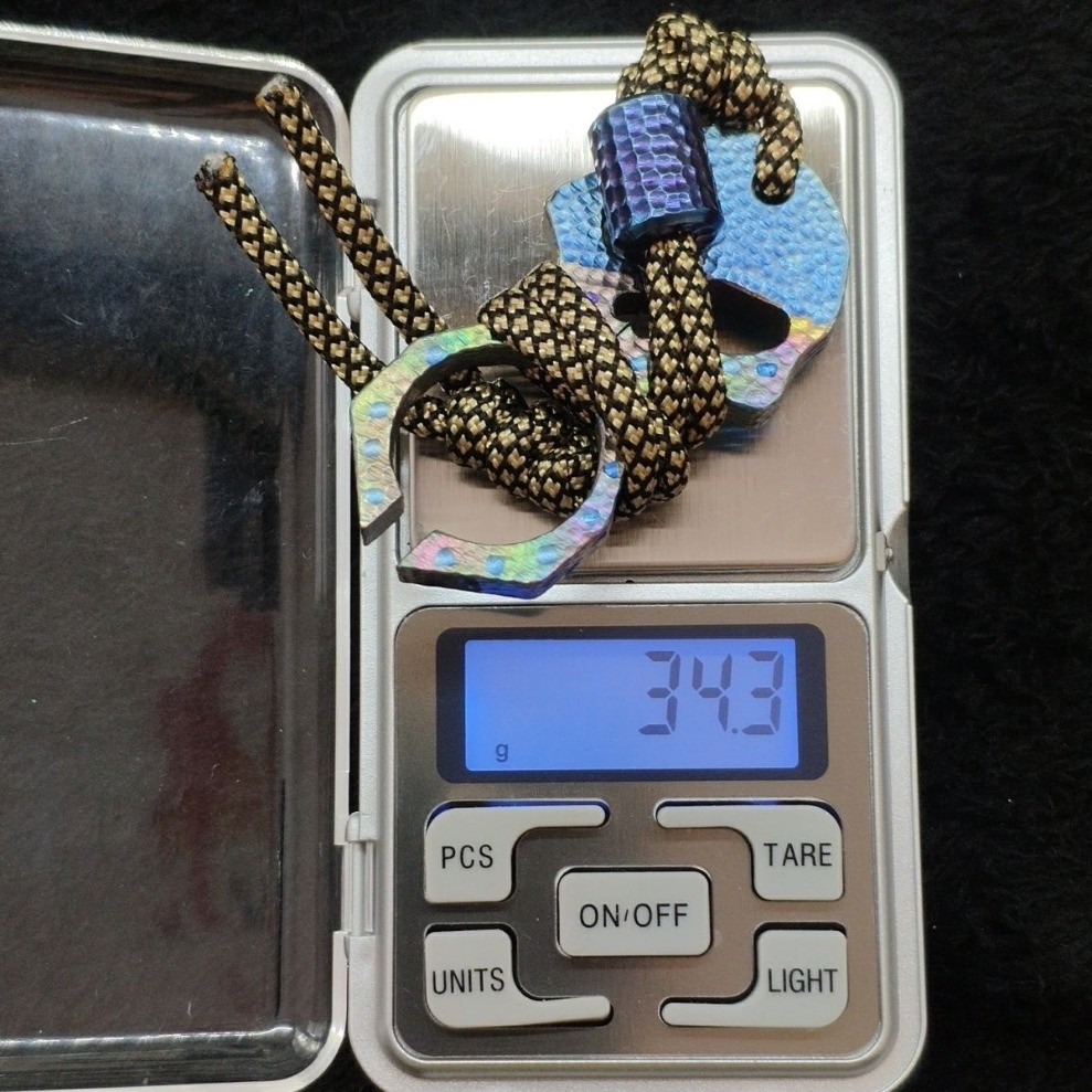 Titanium Alloy EDC Multi Tool Emergency Window Breaker Skull Pendant Necklace