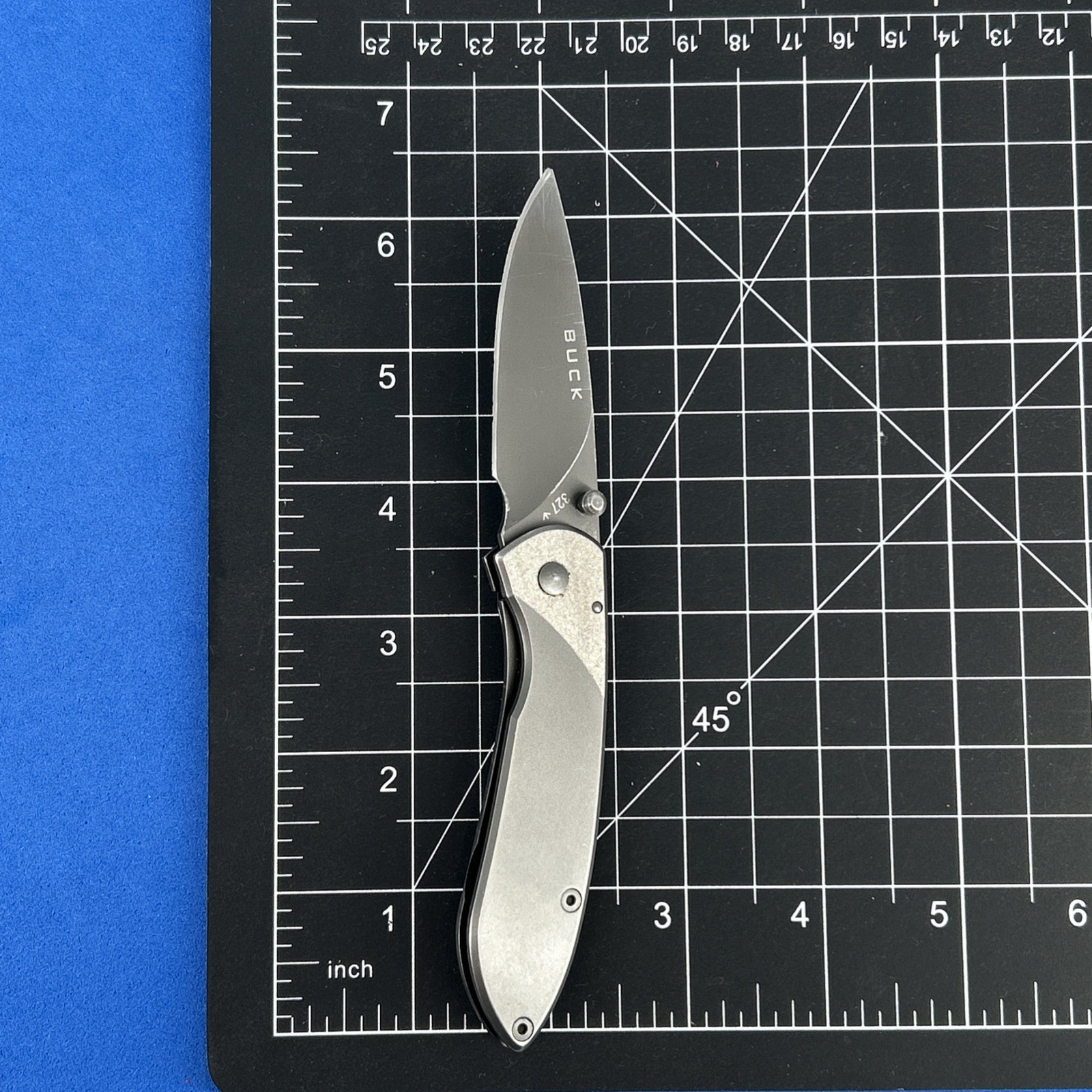 Buck 327 Nobleman Stainless STEEL Linerlock Folding Pocket KNIFE-Great condition