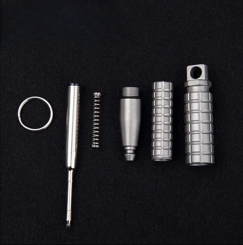 Titanium Pocket Ballpoint Pen Signature Pen Outdoor EDC Portable Writing Pen