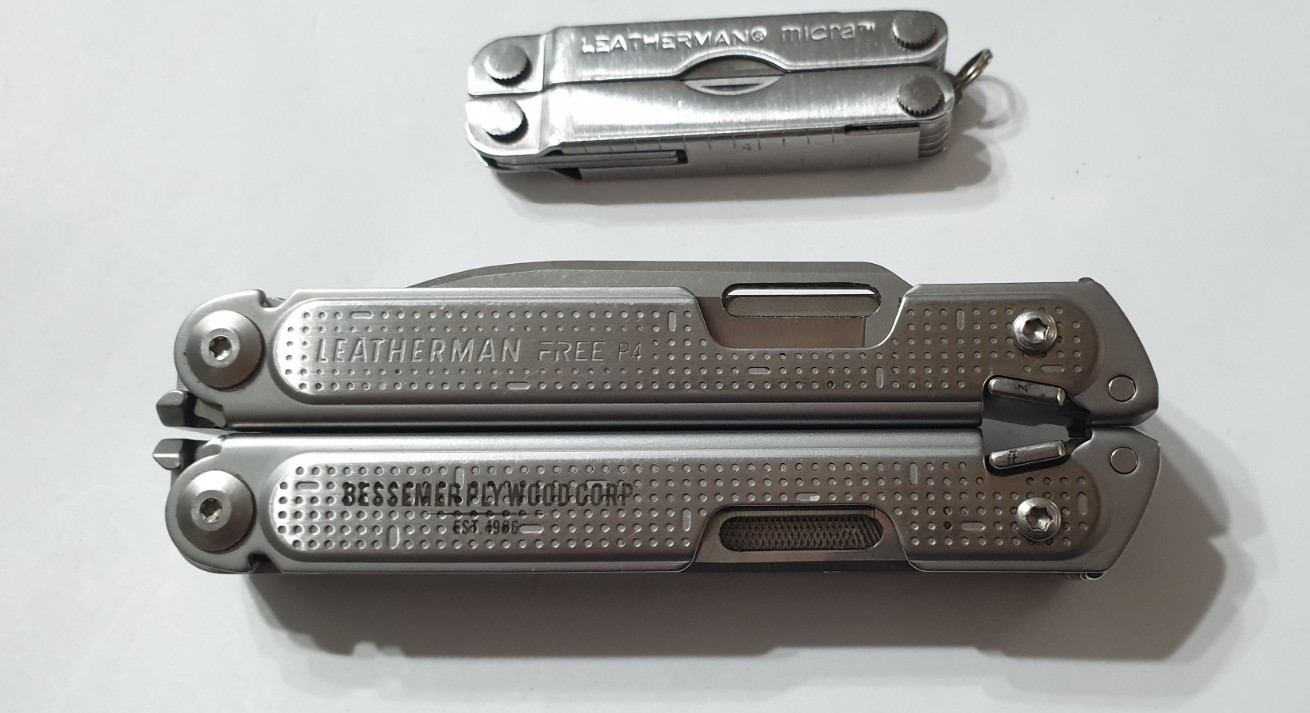 🔥🔥🔥 Leatherman Rare Retired Free P4 One Hand Opening + Micra Multi Tool