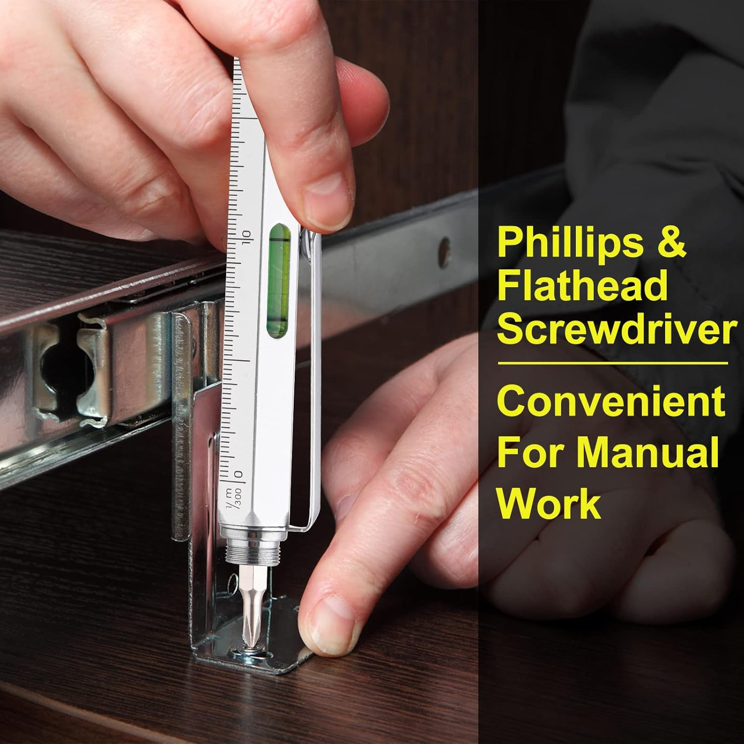 11 in 1 Multitool Pen Set with LED, Stylus, Level, Screwdriver, Flathead, Stocki