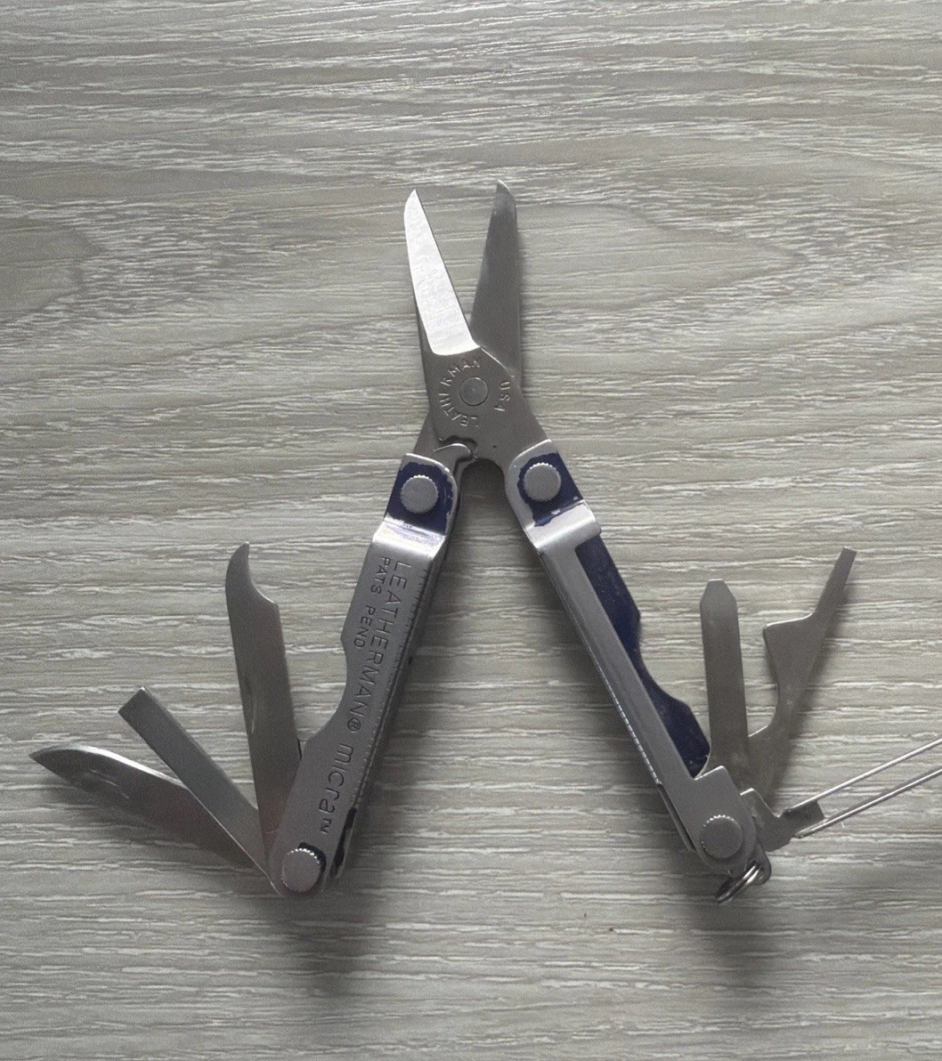 Leatherman Micra Multi Tool Pre-owned Scissors Knife File Tools Drivers Openers