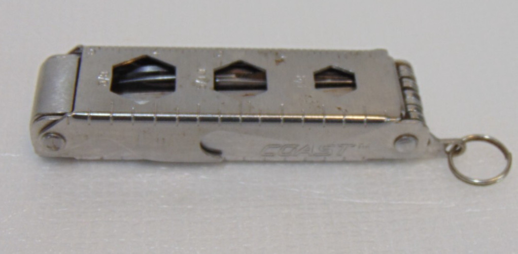Coast Micro Multi-tool Yokogawa Advertising Fish Tool 9 Tools Silver Keyring