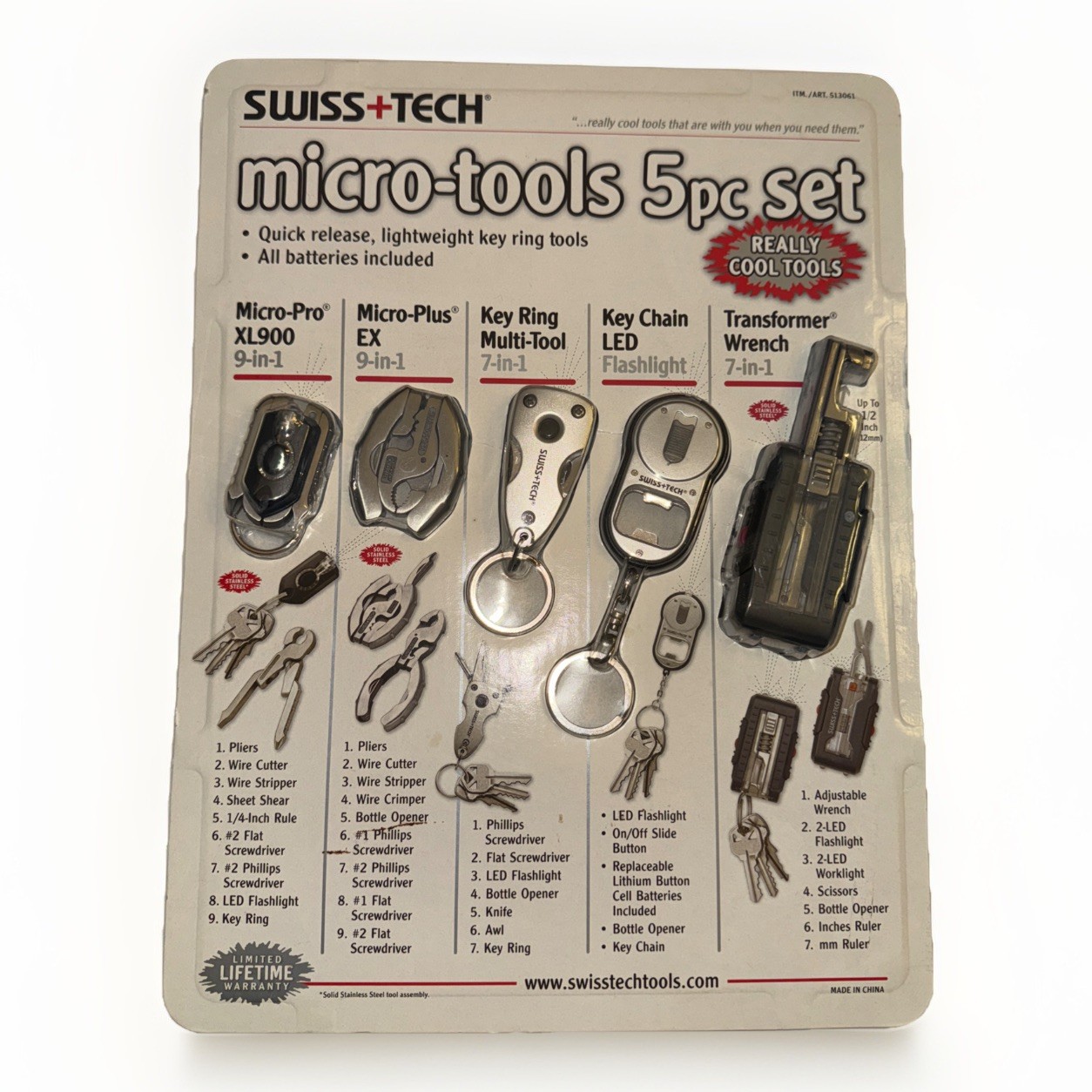 Swiss +Tech micro-tools Five Piece Set