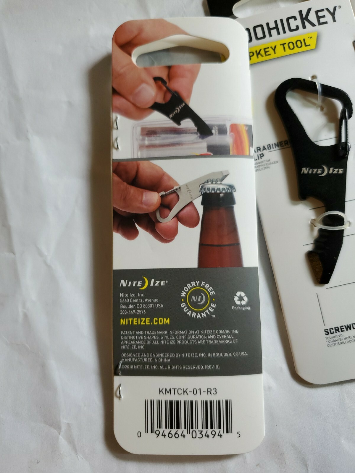 New 4 Pack Nite Ize DoohicKey Clipkey Black Durable Stainless Steel Tool Travel