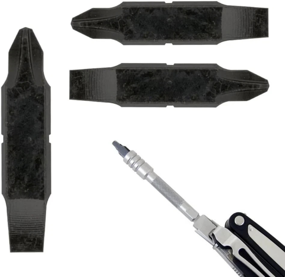[3 Pack] Replacement Two-Sided Screwdriver Bit for Leatherman Multi-Tool – #1-#2