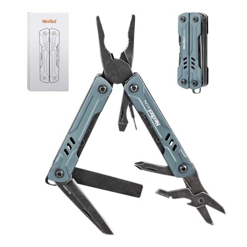 Compact 12-in-1 Keychain Multitool – Lightweight EDC Pocket Tool for Camping, Hi