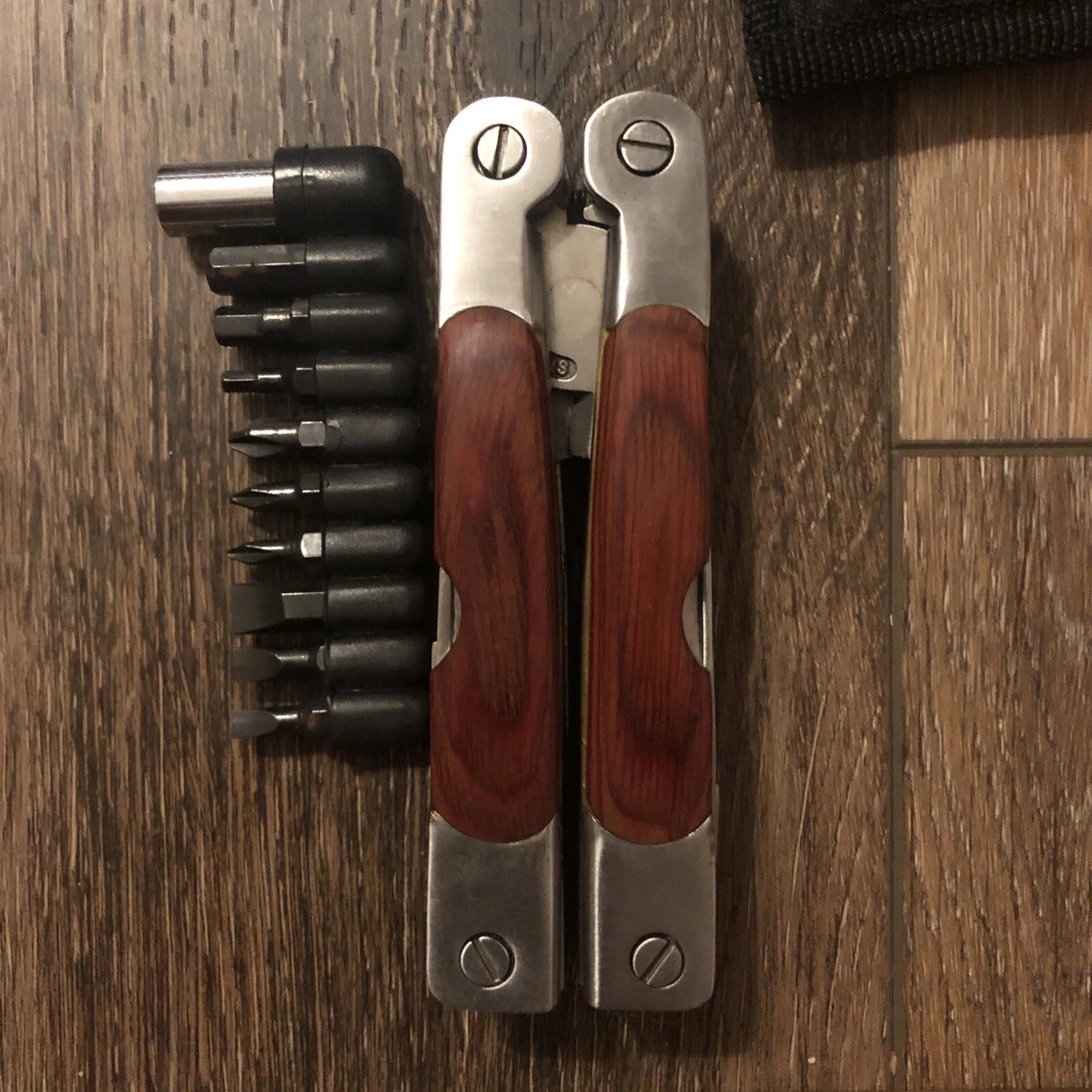 Lot of 2 Winchester Multi-Tools: Winframe & 2CR Wood Handle with Sheaths & Bits