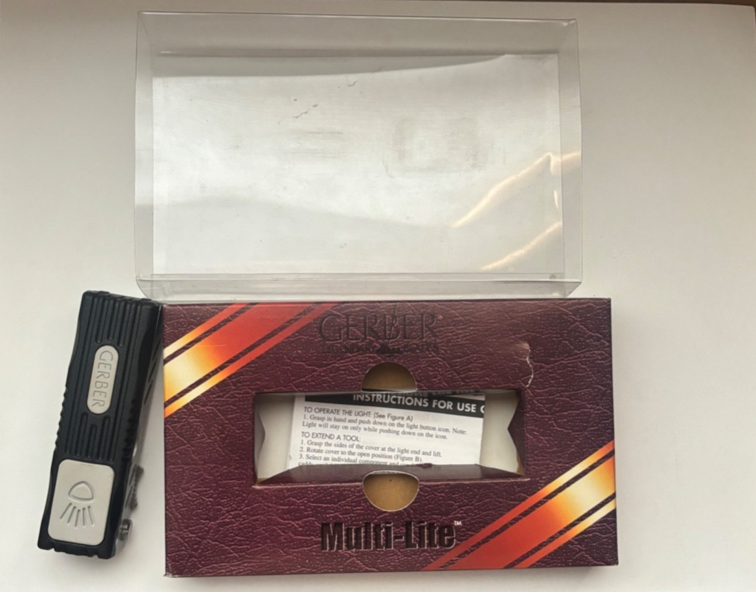 Rare Discontinued Gerber Multi Lite Multi Tool New In Box w/ Manual