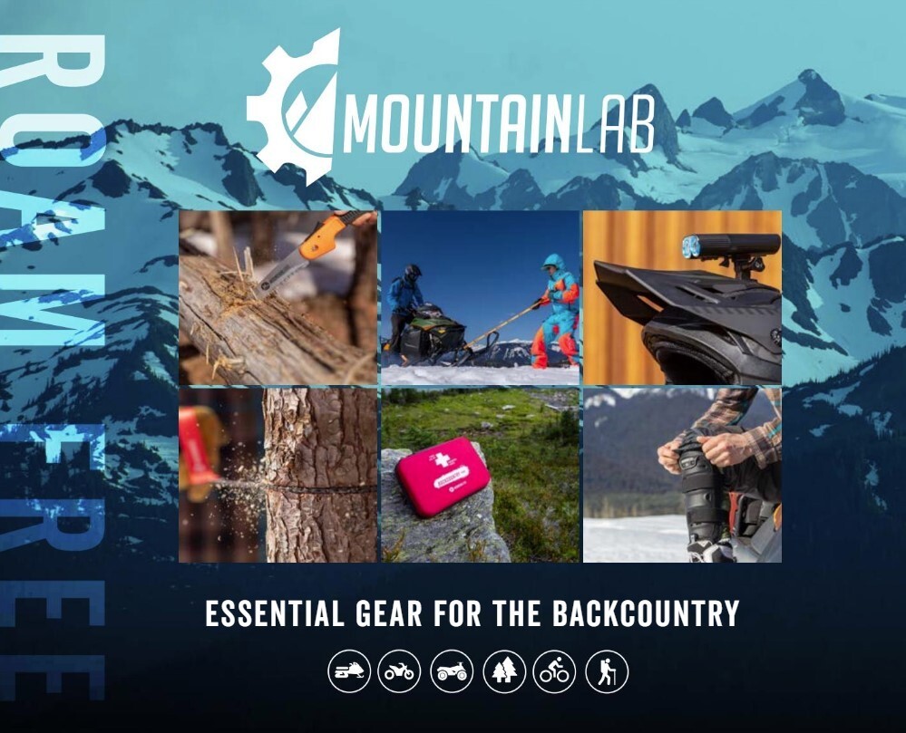 New Mountain Lab Backcountry Flashlight Kit, Snowmobile or Snowbike Helmet Light