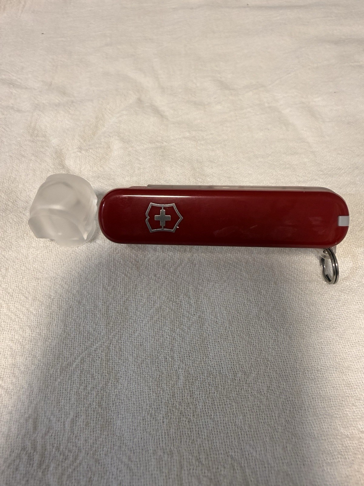 Victorinox Red Multi-Tool Spray Bottle with Key Ring, Plastic/Metal