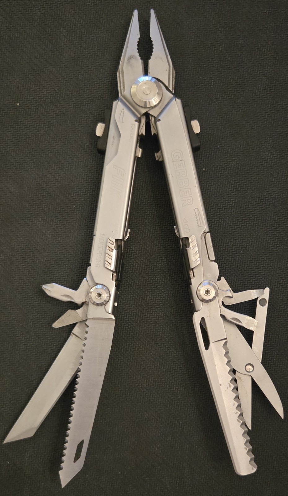Gerber FLIK Fishrman MultiPlier Multitool With Sheath Good Condition