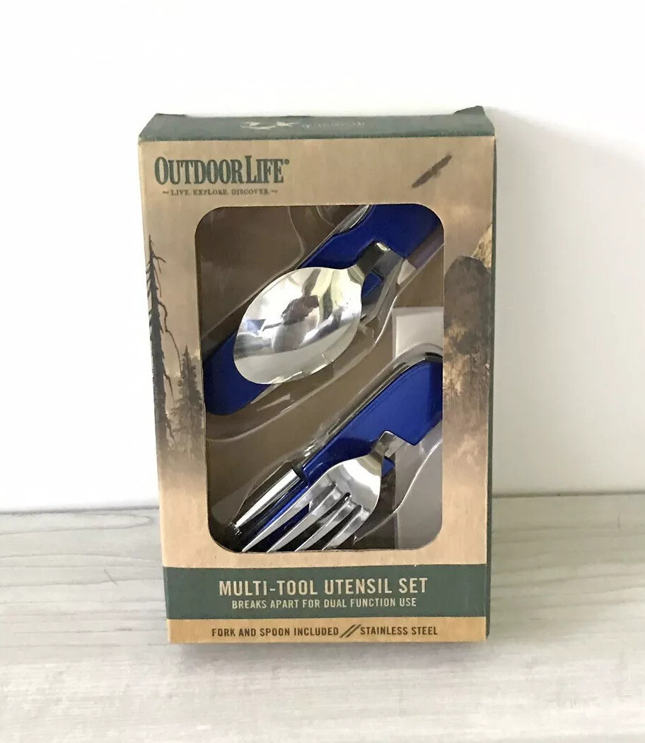 Outdoor Life Multi Tool Utensil Set Stainless Steel New In Box
