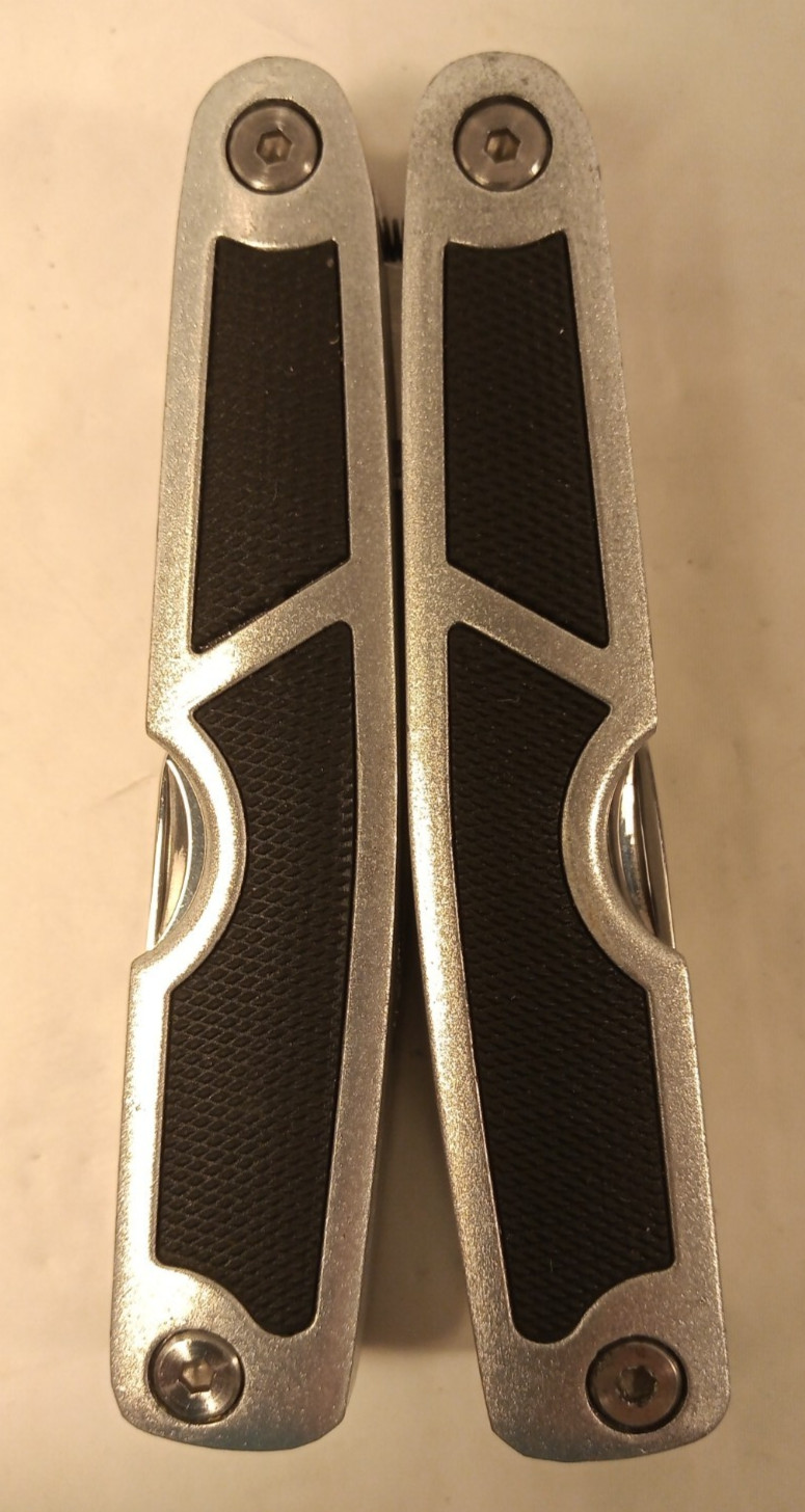 Ozark Trail Large Multi Tool Pliers Knives Saw Screwdrivers Openers Black Handle