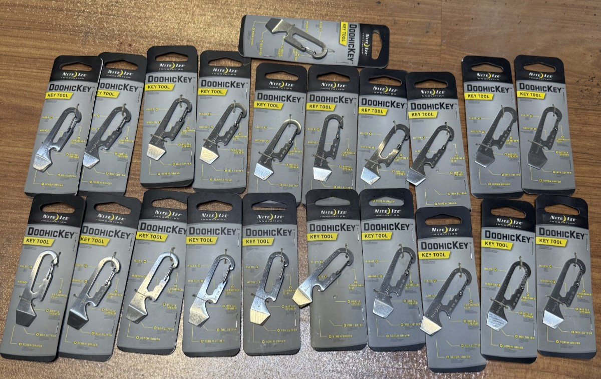 Nite Ize DoohicKey Stainless Steel Key Tool – Stainless (21-Pack)