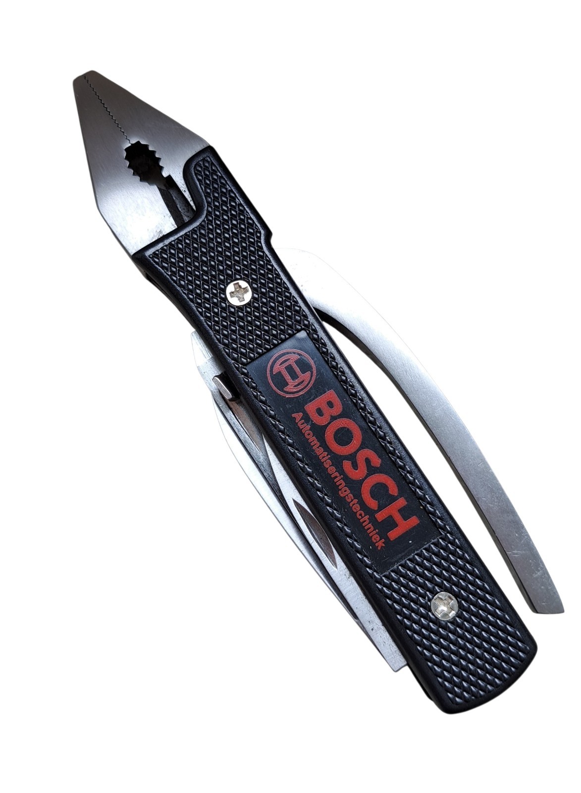 Vintage BOSCH Automatiseringstechniek Multi Tool Folding Pocket Knife Pliers w/