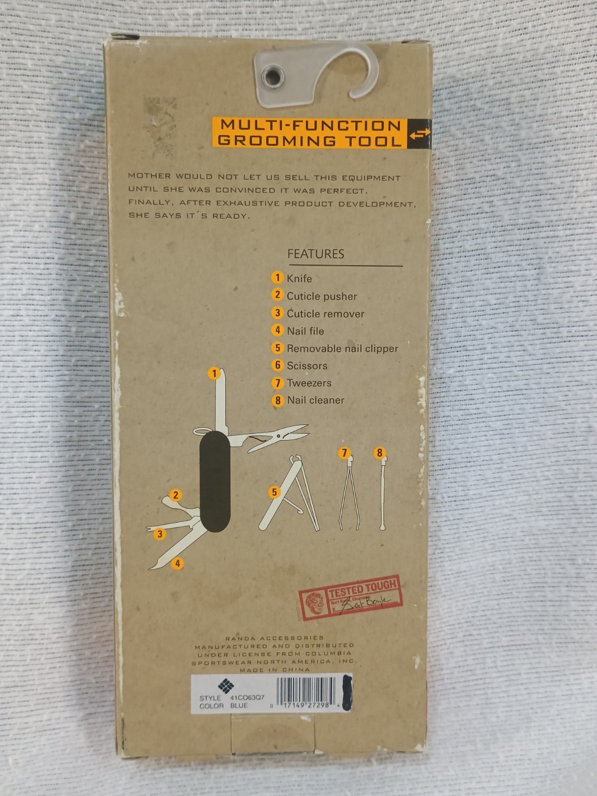 Columbia Sportswear Multi-Function Grooming Tool Blue NIB Factory Sealed…