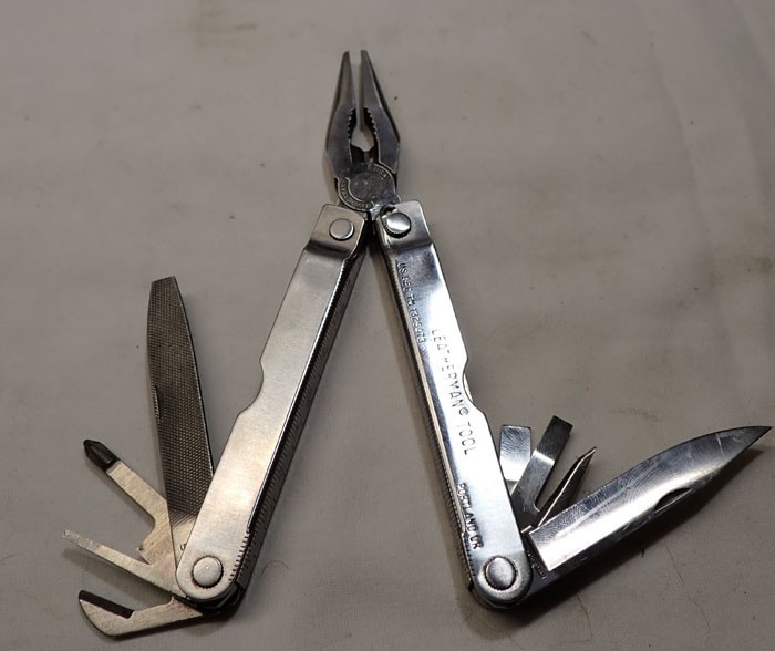 Leatherman PST, Original with leather Sheath & Rare Tool Adapter Kit