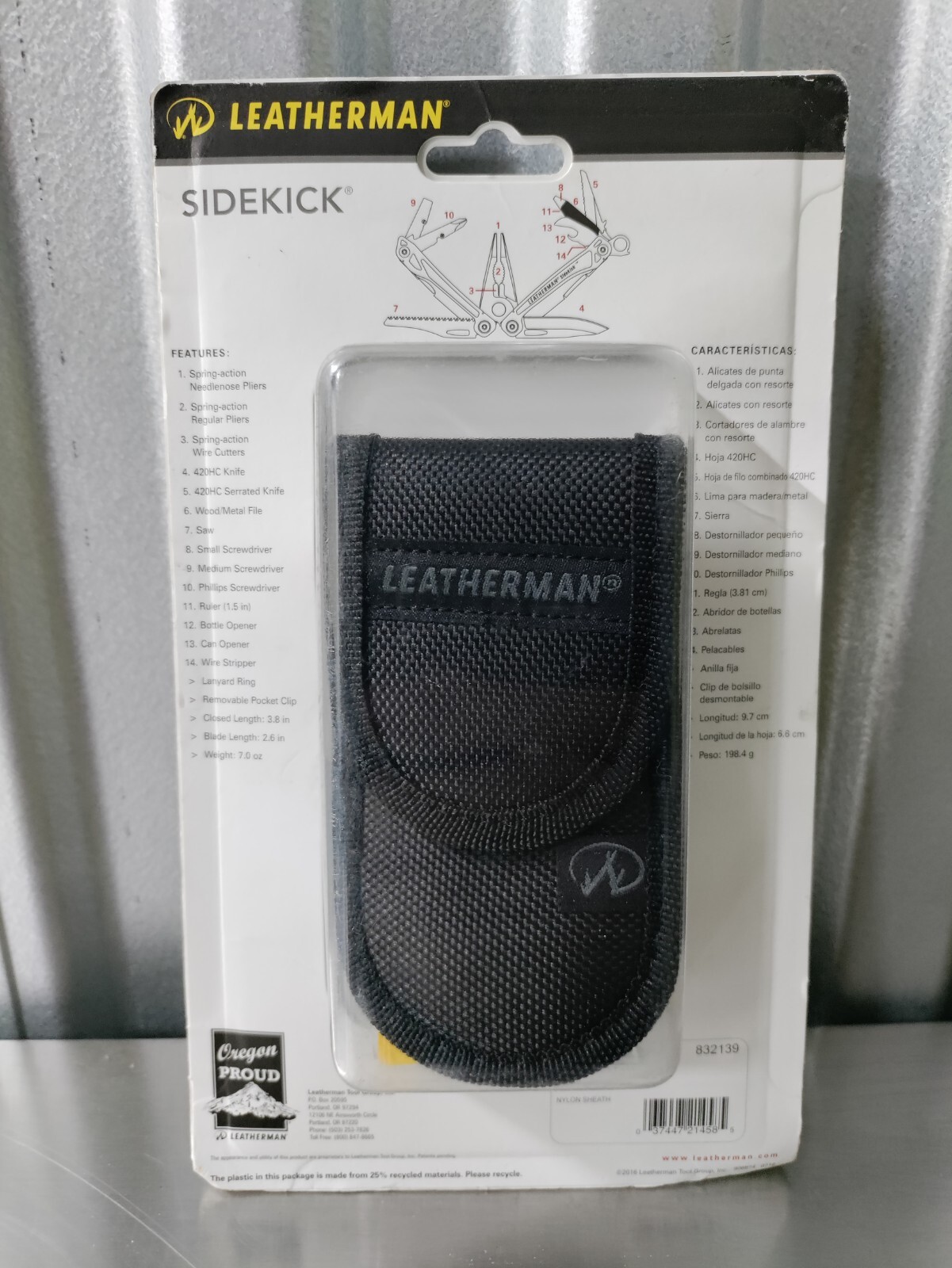 LEATHERMAN, Sidekick Pocket Size Multitool with Spring-Action Pliers and Saw