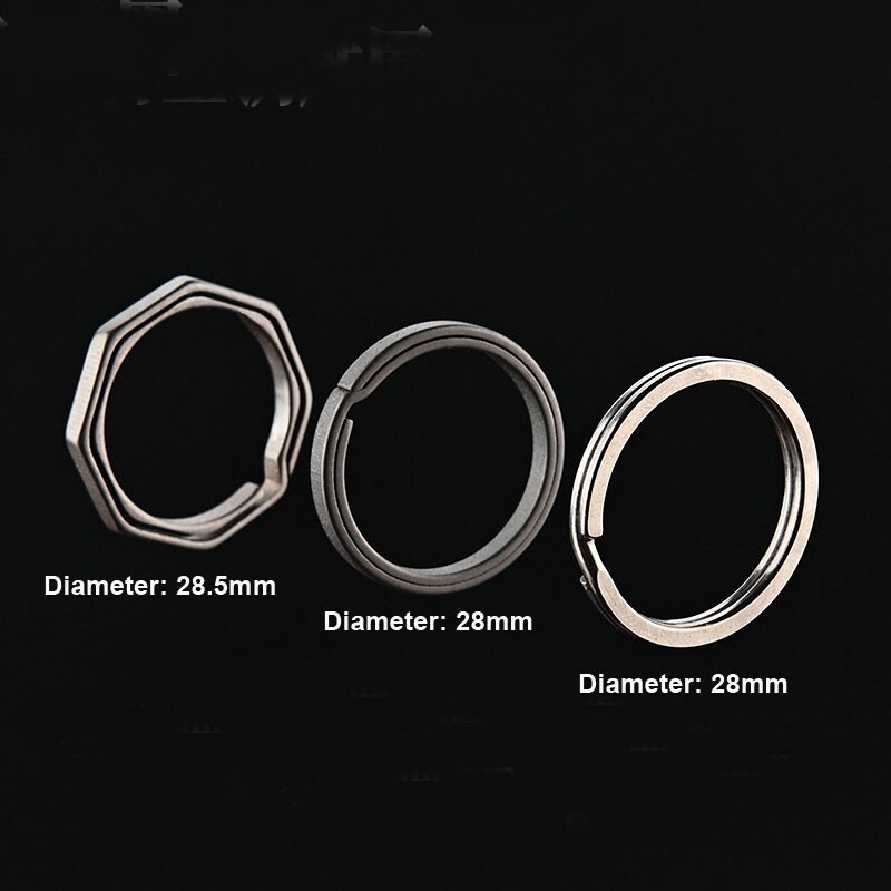 Titanium Alloy Key chain Carabiner with Key Ring Waist Hanging Buckle EDC Tool