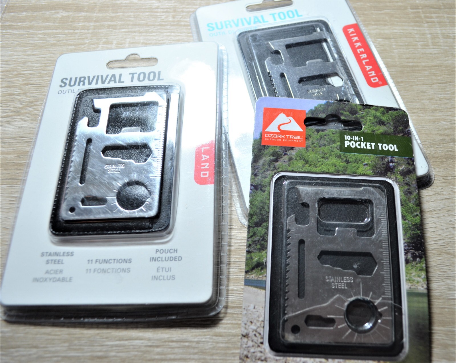 NEW Wallet Size Survival Multi Tool w/ Pouch Credit card size, camping hunting