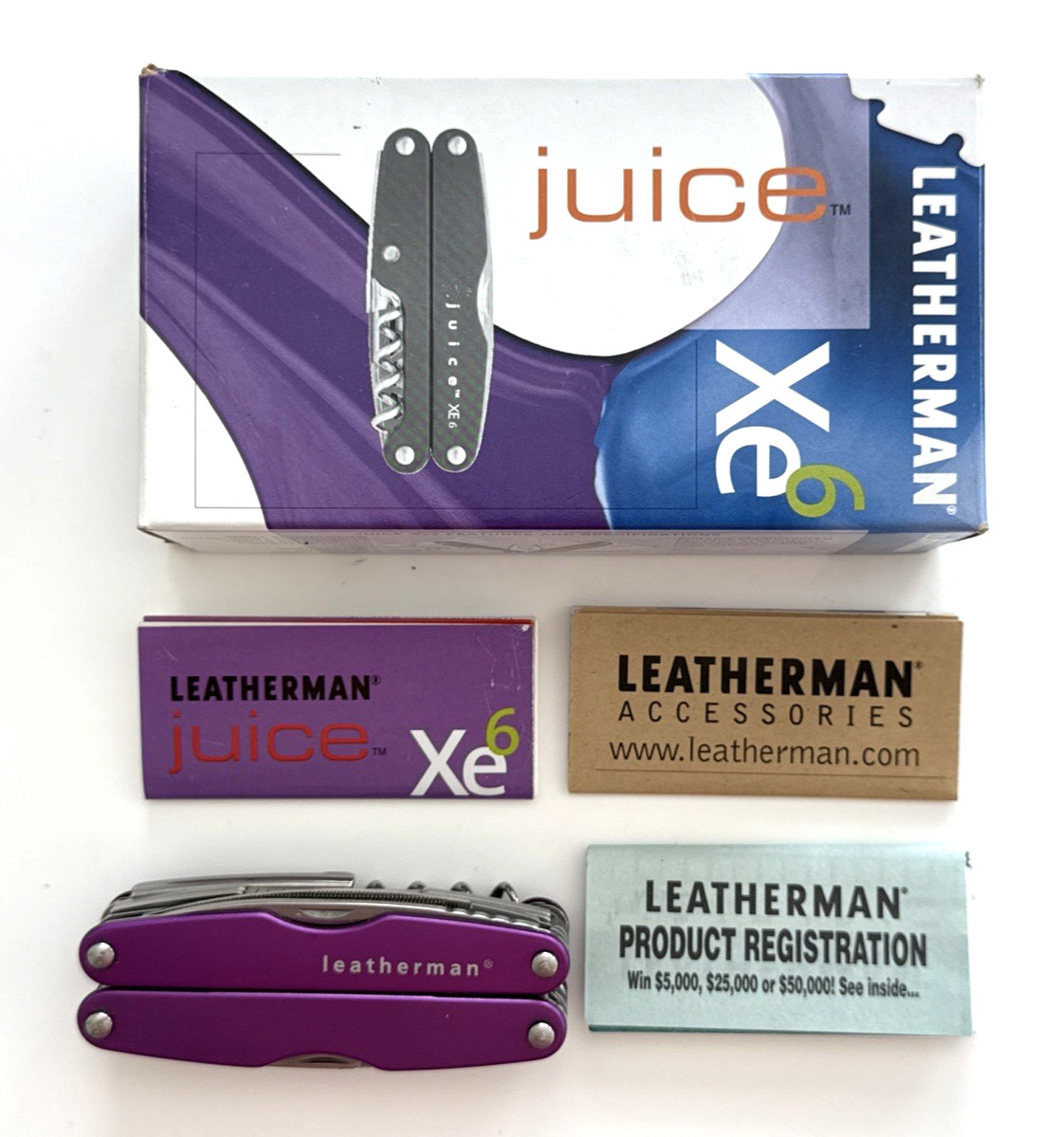 Leatherman Juice XE6 Multi-Tool Purple USA