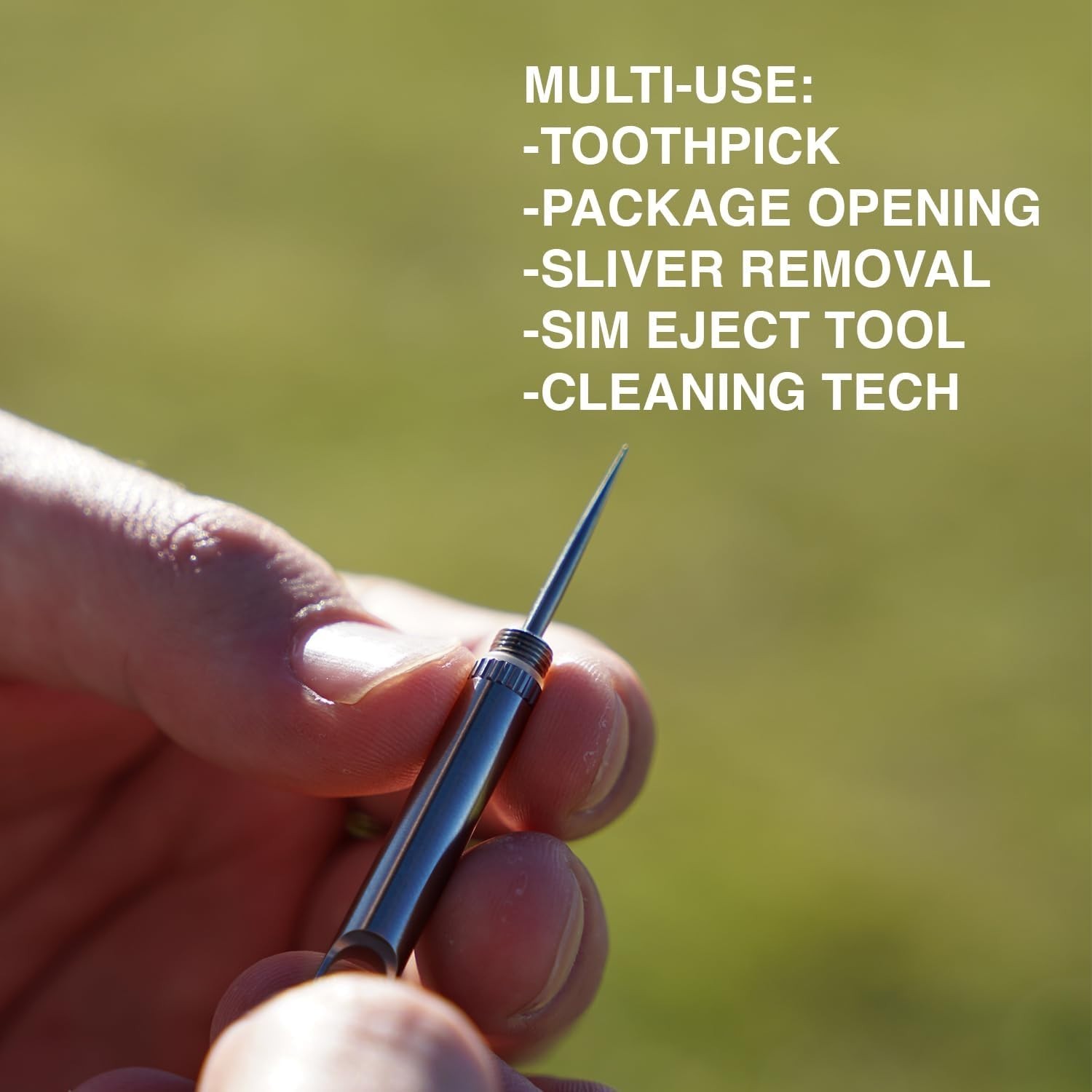 TiPick Titanium Toothpick Holder