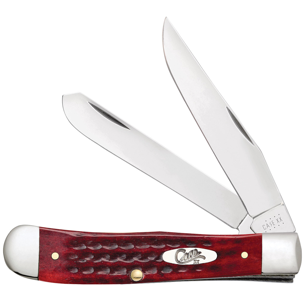 Case XX Trapper Clip, Spey Blade Pocket Worn Old Red Bone Corn Cob – 00783