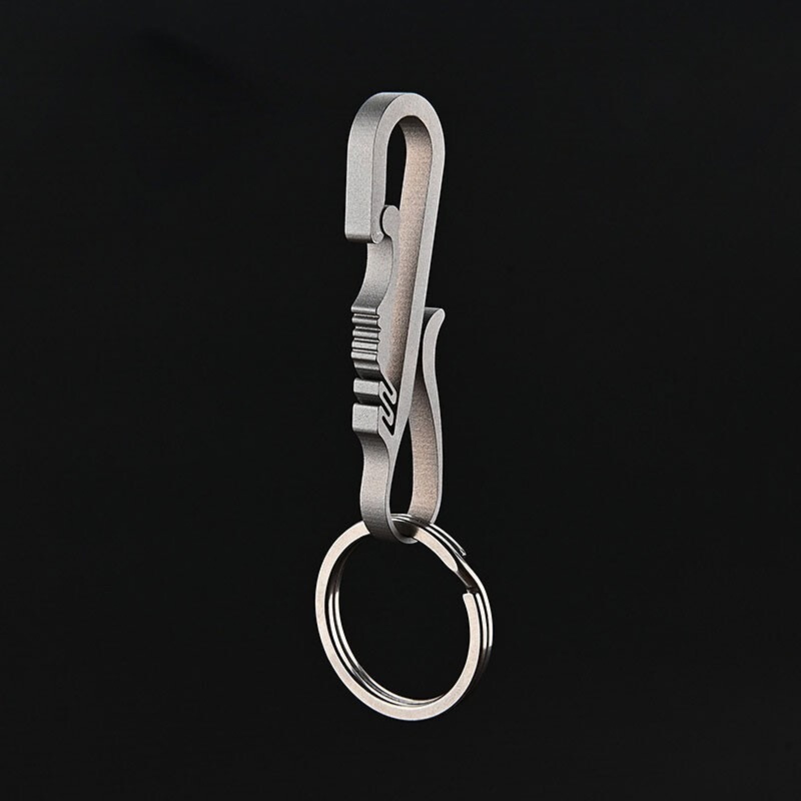 Titanium Alloy Key chain Carabiner with Key Ring Waist Hanging Buckle EDC Tool