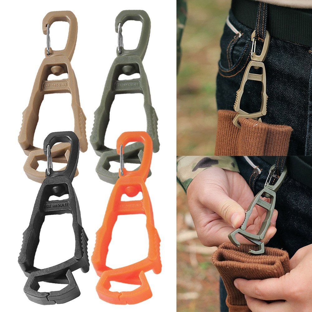 Belts Black Khaki Army Green Orange Gloves Hook Bottle Hanging Buckl Gloves Hook
