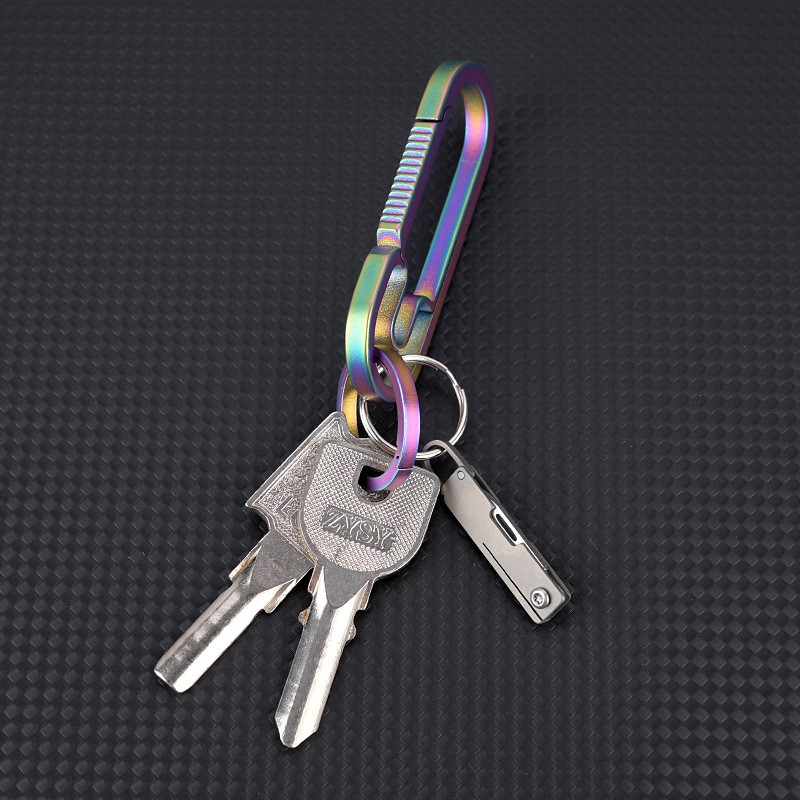 Titanium alloy Keychain EDC tools Pendant/Zipper/Survival/Self rescue