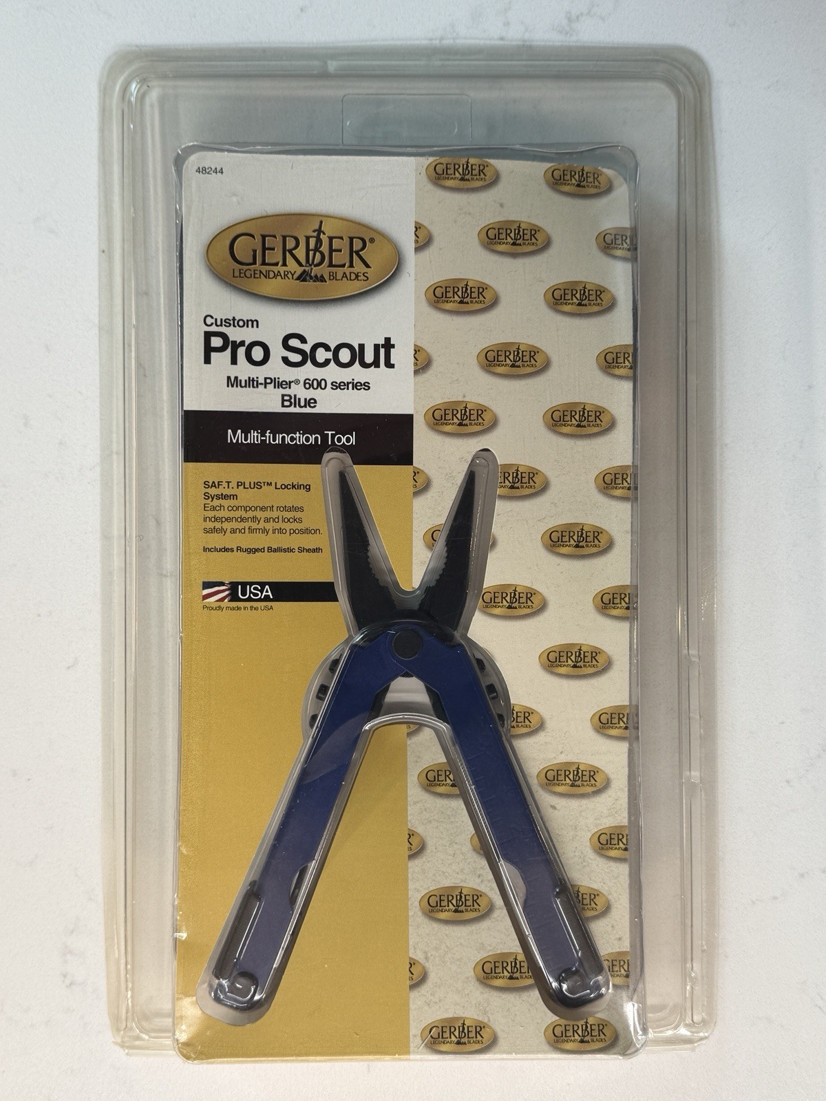 Gerber Custom Pro Scout BLUE Multi Plier 600 w/Sheath. US Made Limited Edition
