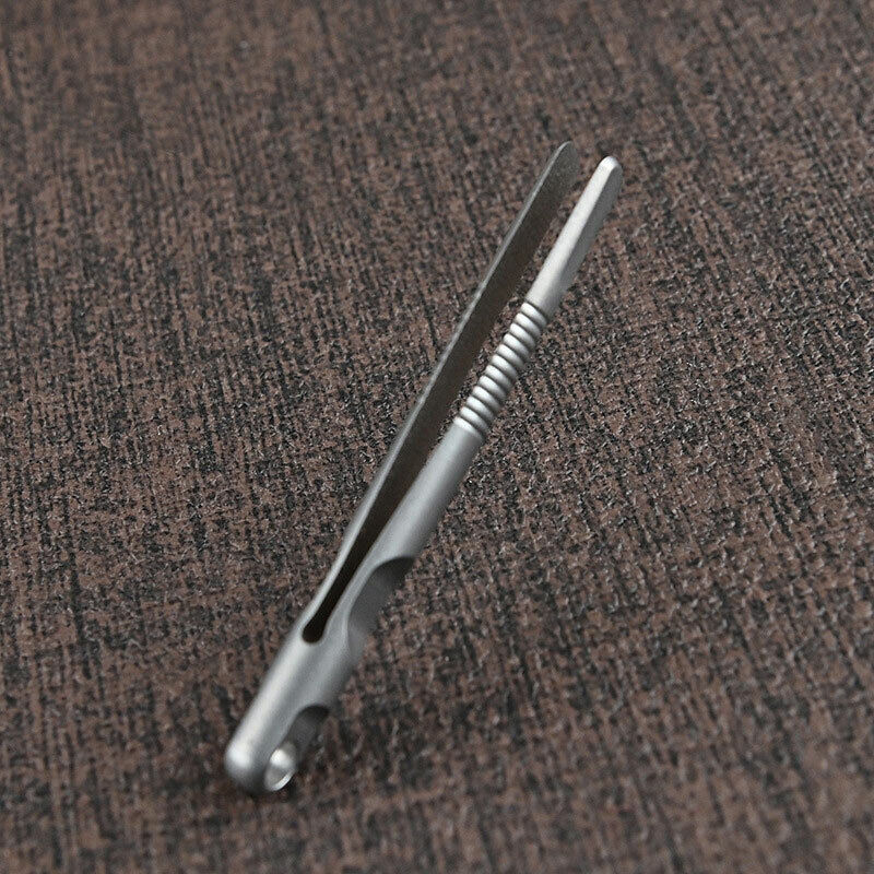 CNC Titanium Mini Keychain EDC Tweezers Pocket Outdoor Lightweight Clamping Tool